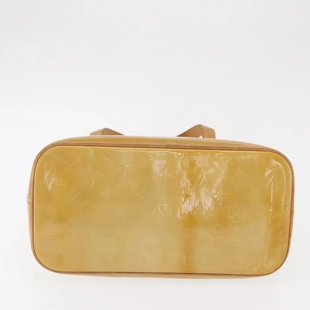 Louis Vuitton Monogram Vernis Houston Handbag Beige